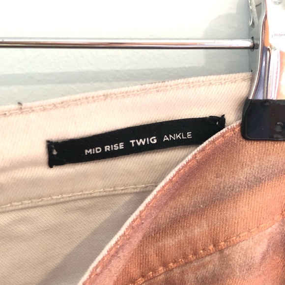 Discounted shipping! BDG copper metallic foil ankle jeans - Picture 7 of 9